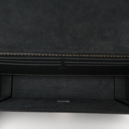 Fendi Vitello King FF Lines Embossed Baguette Soft Trunk Black 5 of 9