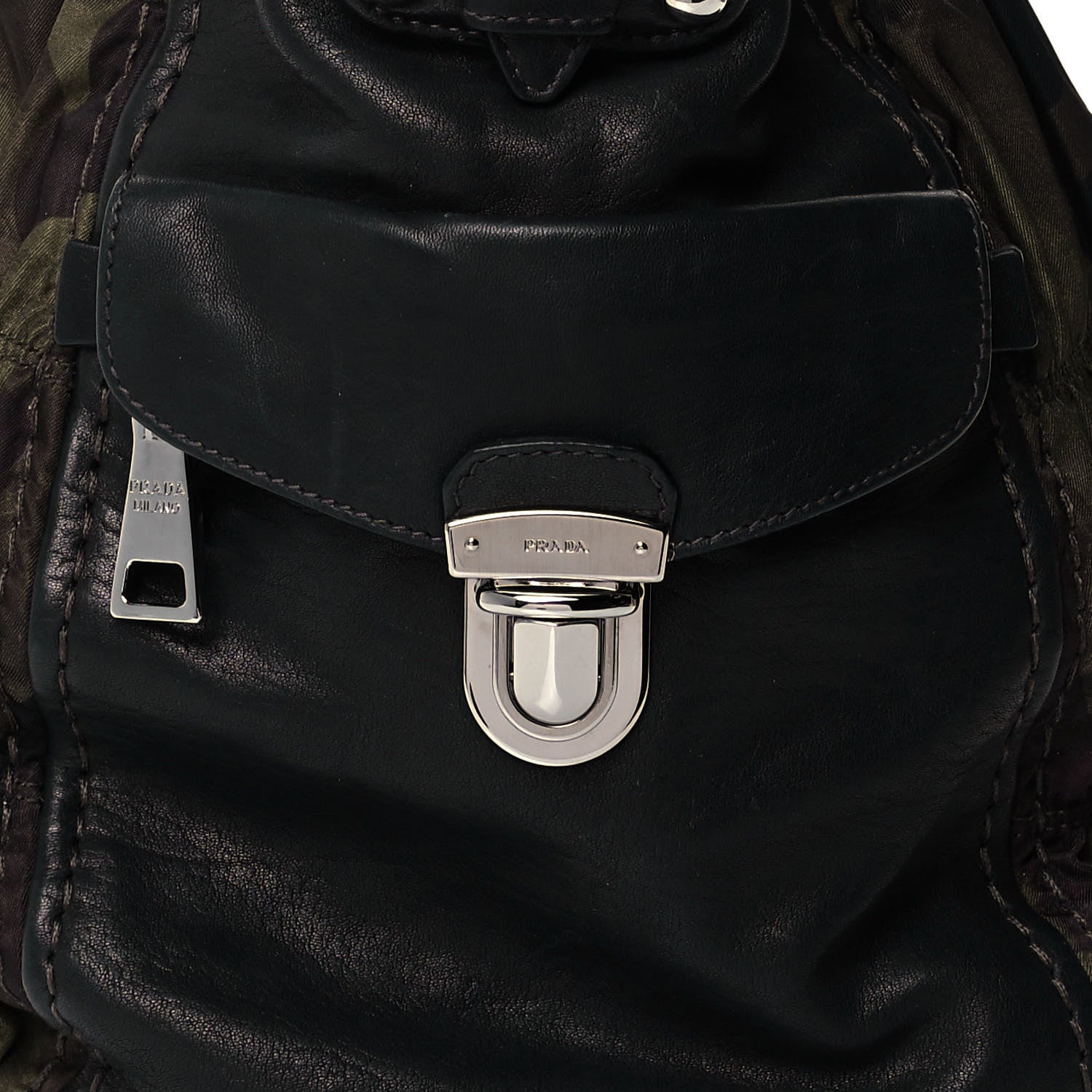 Prada Tessuto Nylon Gaufre Camouflage Tote Mimetico 10 of 10