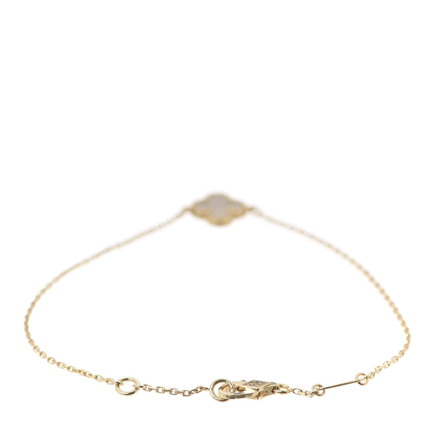 18K Yellow Gold Mother of Pearl Sweet Alhambra Bracelet