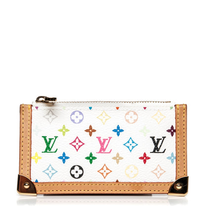 Louis Vuitton Monogram Multicolor Key Pouch White 1 of 6