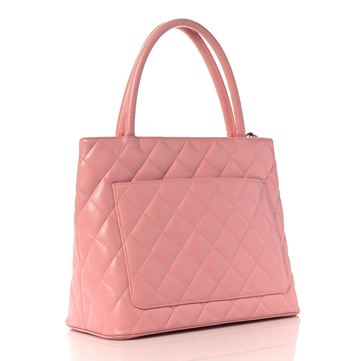 Caviar Medallion CC Tote Light Pink