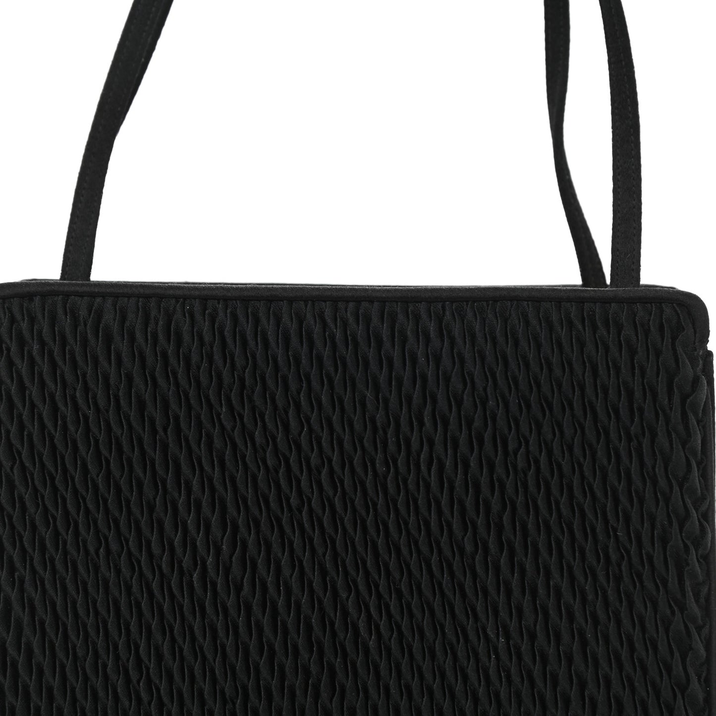 Satin Butterfly Evening Clutch Black