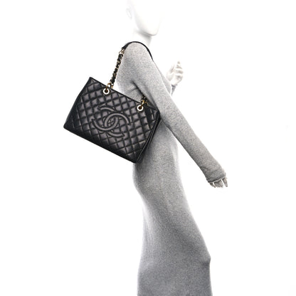 Chanel Caviar Quilted Grand Shopping Tote GST Black 2 of 10