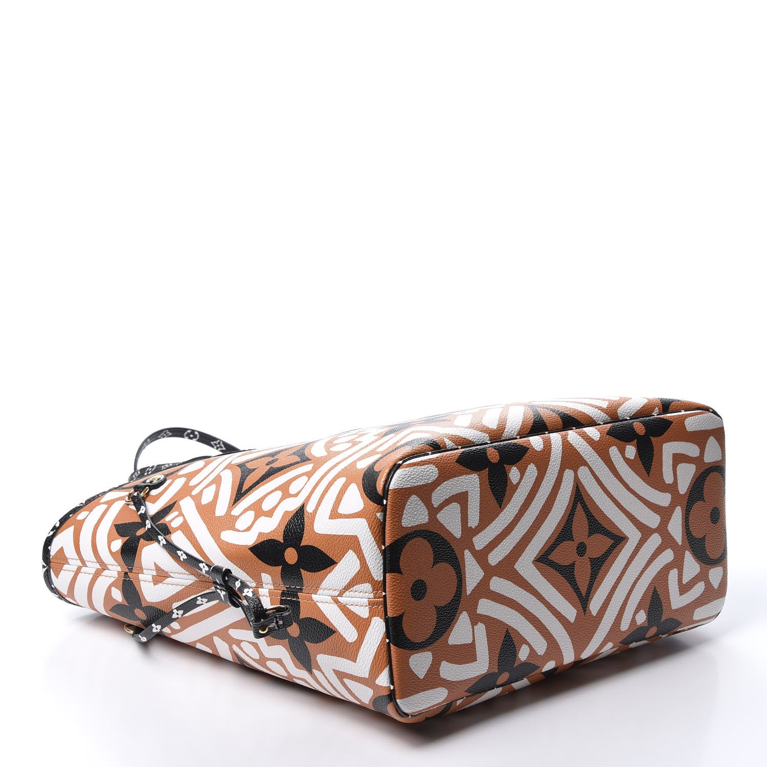 Louis Vuitton Monogram Giant Crafty Neverfull MM Creme Caramel 3 of 9