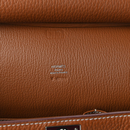 Hermes Taurillon Clemence Jypsiere 28 Gold 8 of 12