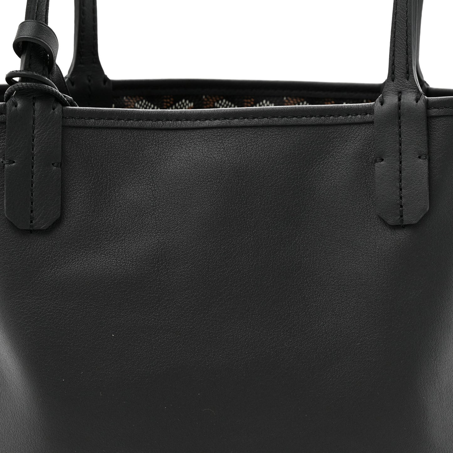 Goyardine Reversible Mini Anjou Black