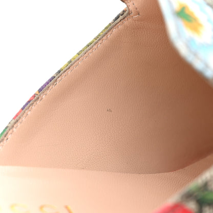 Gucci GG Supreme Monogram Flora Womens Princetown Slippers 36 Beige Ebony Multicolor Rosso 11 of 14
