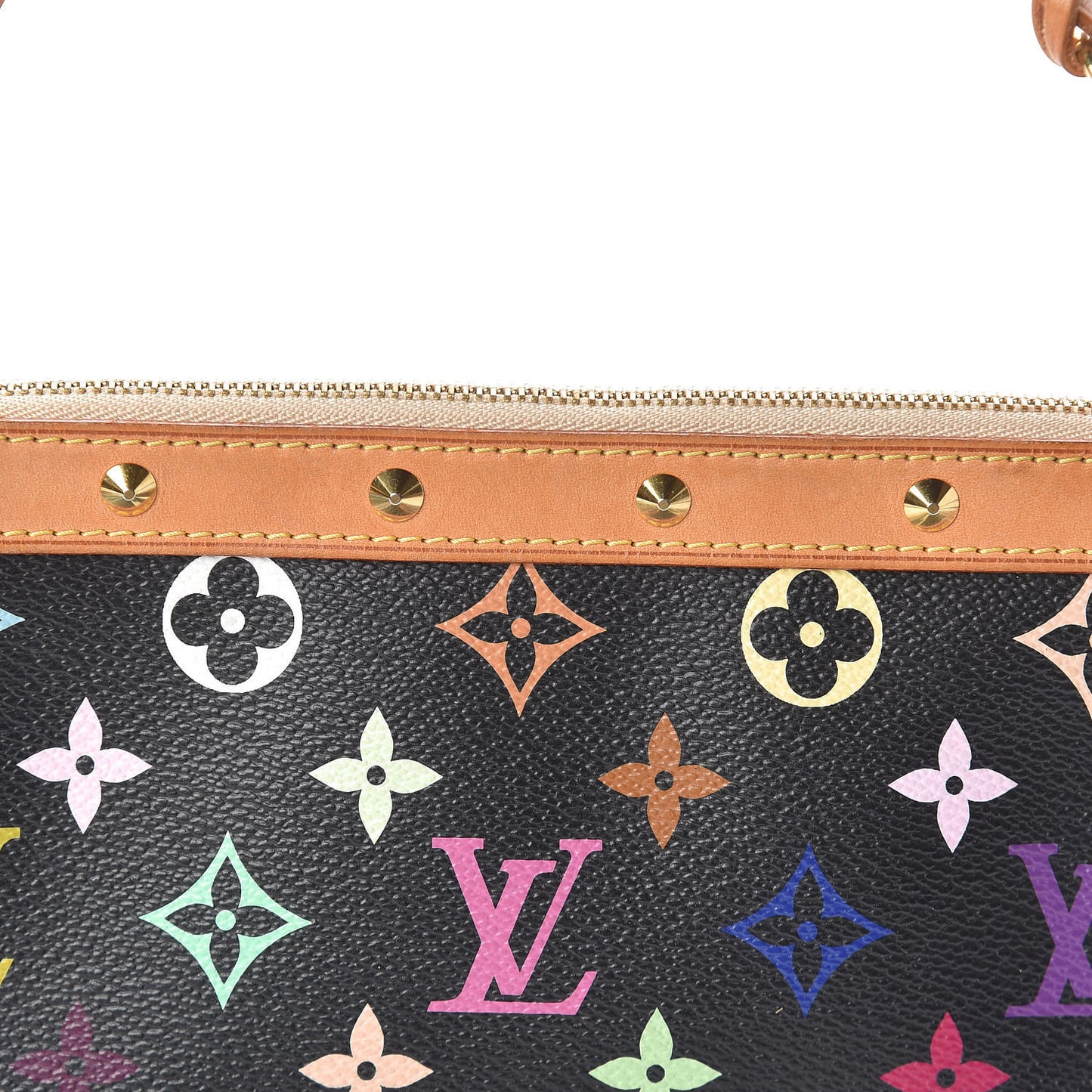 Monogram Multicolor Pochette Accessories Black