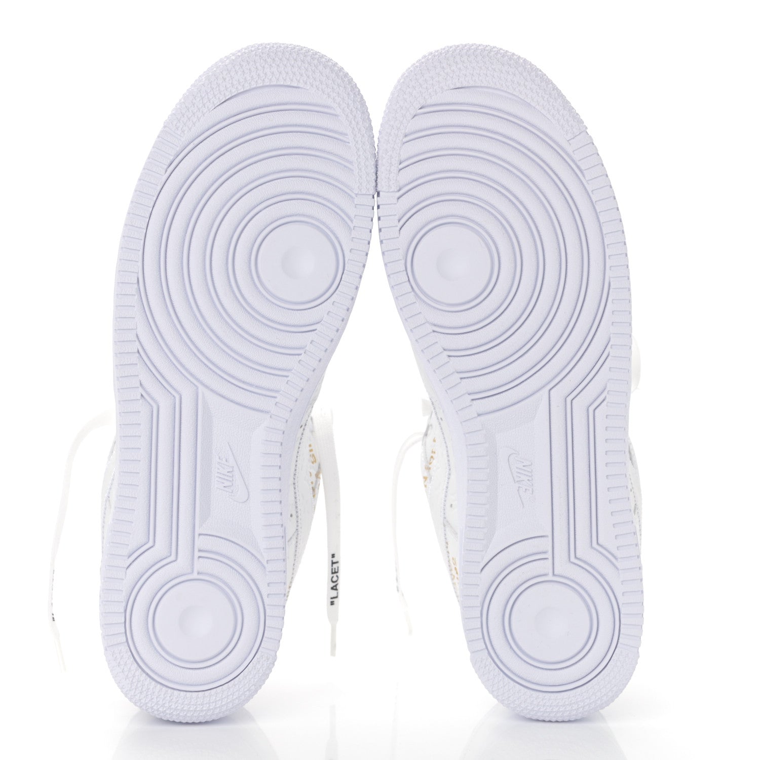 Louis Vuitton X NIKE AIR FORCE 1 Calfskin Monogram Mens Low Top Sneakers 9 White 7 of 17