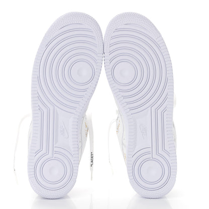 Louis Vuitton X NIKE AIR FORCE 1 Calfskin Monogram Mens Low Top Sneakers 9 White 7 of 17