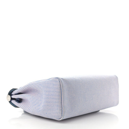 Hermes Criss Viking Vache Hunter Herbag Zip Retourne 31 PM Ecru Mauve Bleu 4 of 11