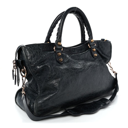Balenciaga Agneau Giant 12 Rose Gold Hardware City Dark Night 4 of 11