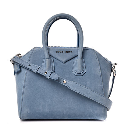 Givenchy Nubuck Mini Antigona Blue 1 of 17