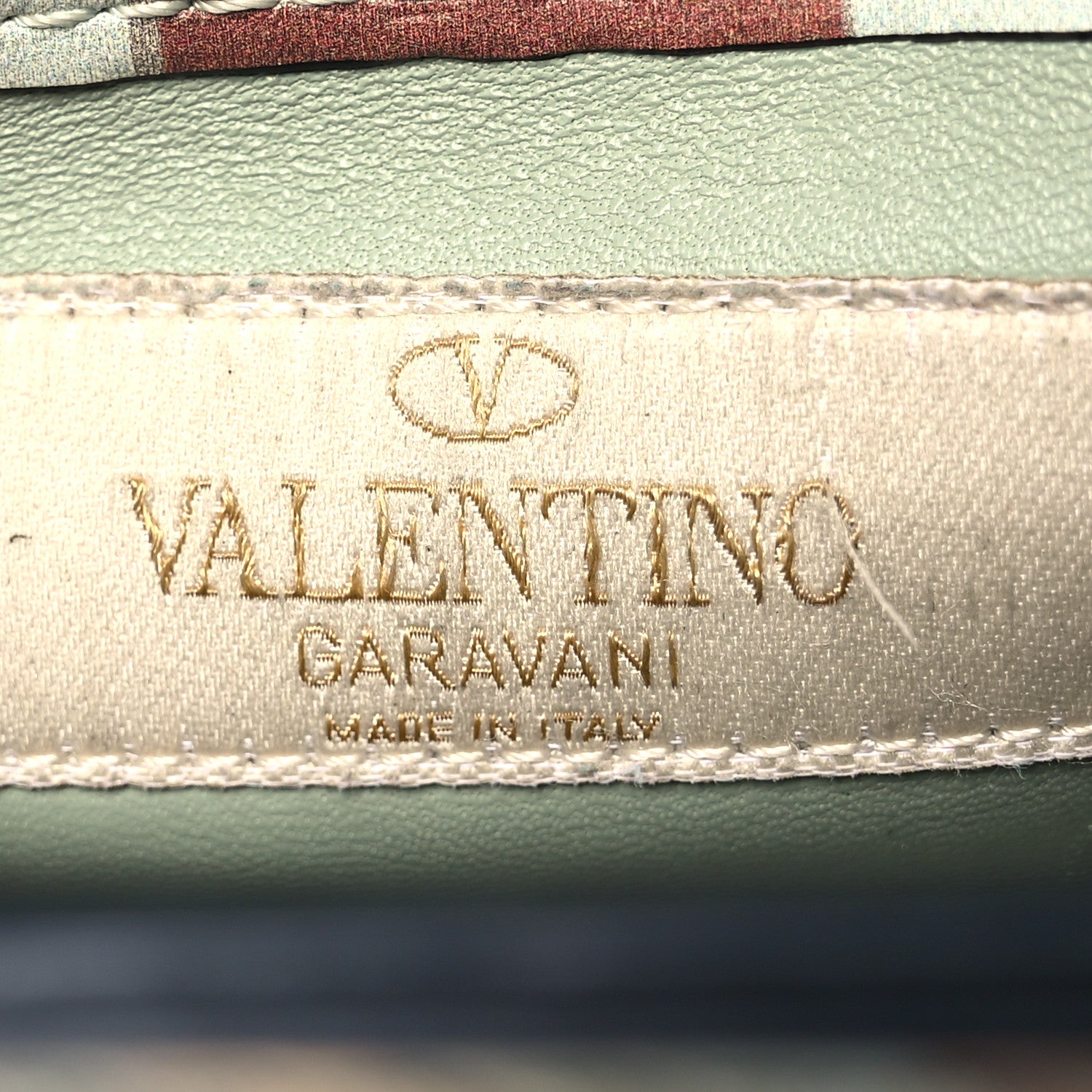 Valentino Garavani Vitello Native Couture 1975 Rockstud Crossbody Bag Green Multicolor 6 of 15