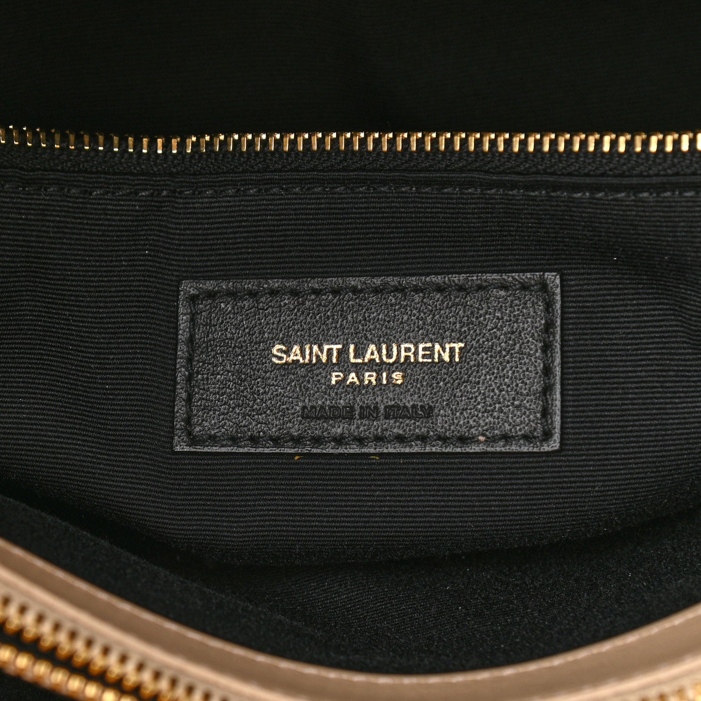 Calfskin Y Quilted Monogram Medium Loulou Chain Satchel Dark Beige