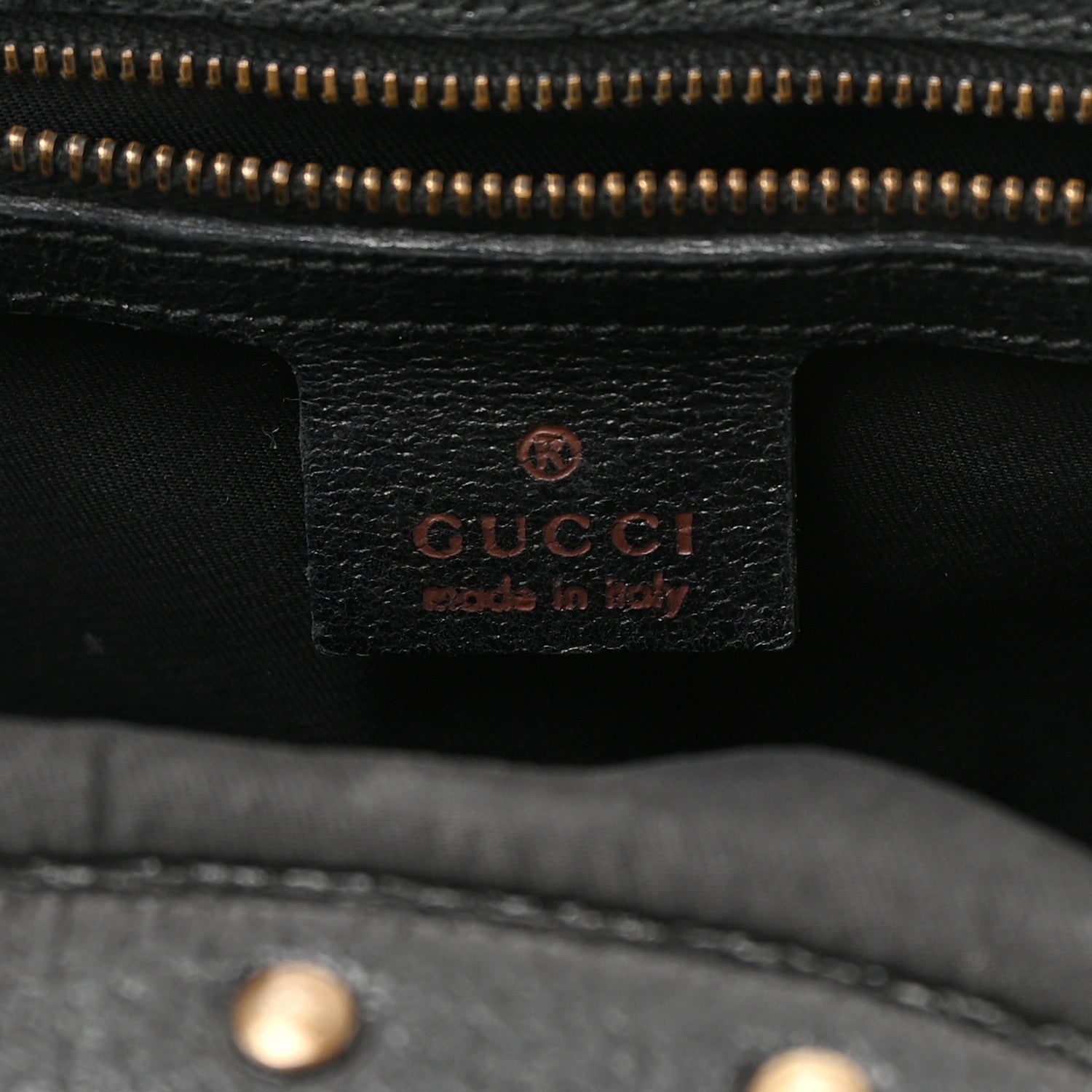 Gucci Monogram Bamboo Top Handle Shoulder Bag Black 6 of 13