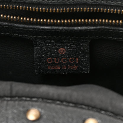 Gucci Monogram Bamboo Top Handle Shoulder Bag Black 6 of 13