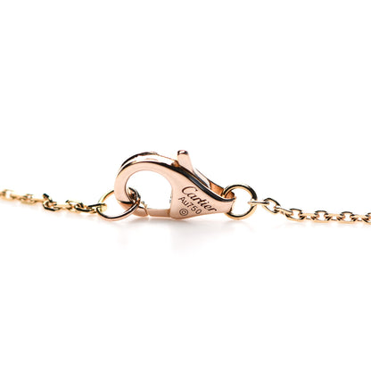 Cartier 18K Pink Yellow White Gold Diamond Trinity Pendant Necklace 4 of 5