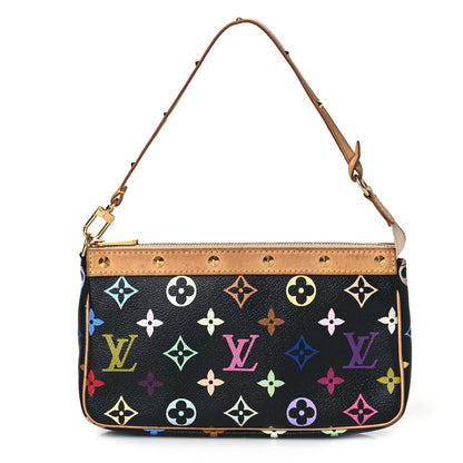 Louis Vuitton Monogram Multicolor Pochette Accessories Black 1 of 8
