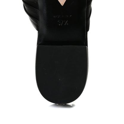 Chanel Satin Bow Mules 37.5 Black 9 of 11