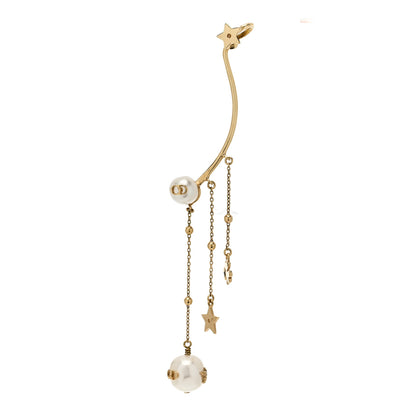 Christian Dior Pearl Perles De Desir Ear Cuff Gold White 1 of 4