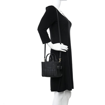 Marc Jacobs Grained Calfskin Micro The Tote Bag Black 2 of 9