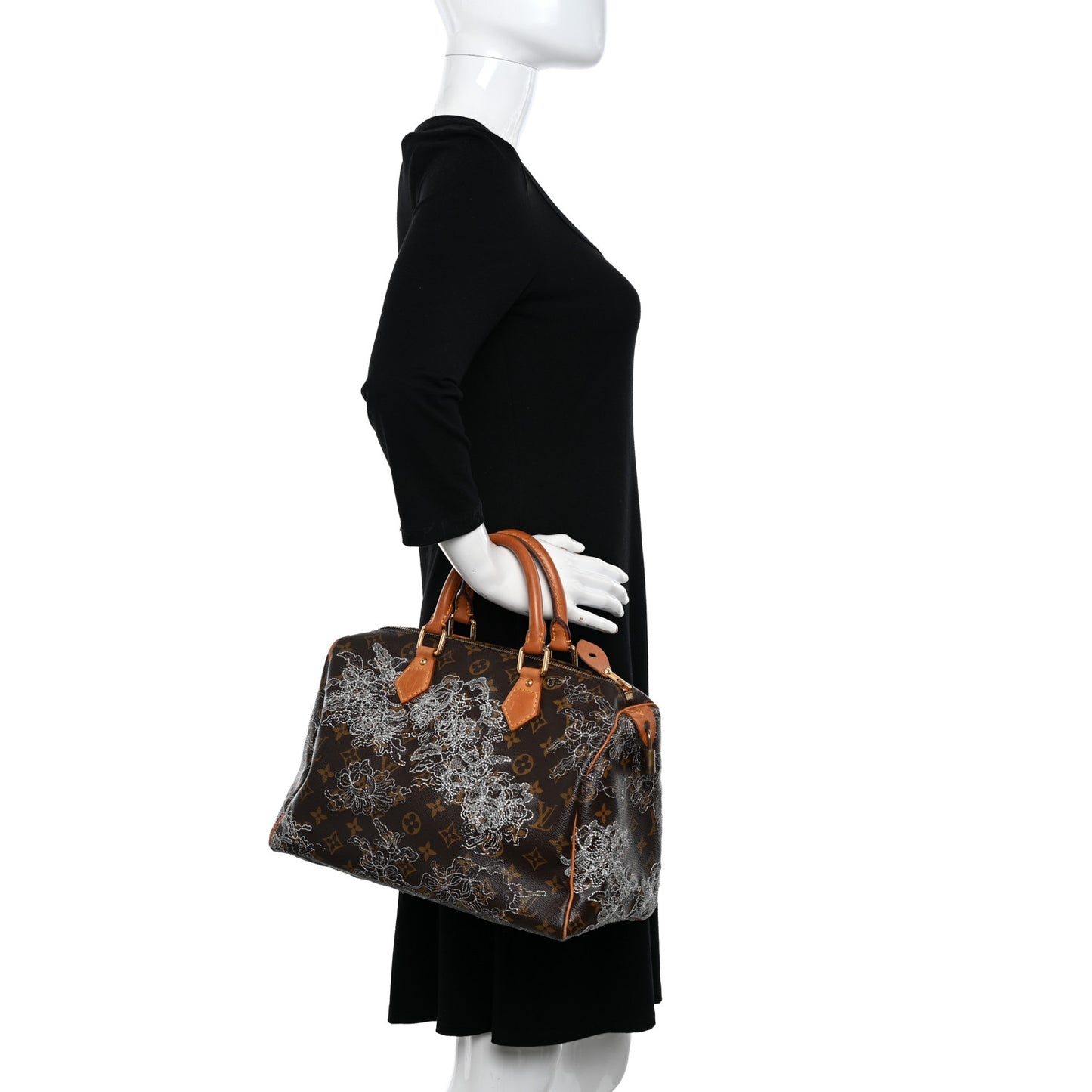 Monogram Dentelle Speedy 30 Silver