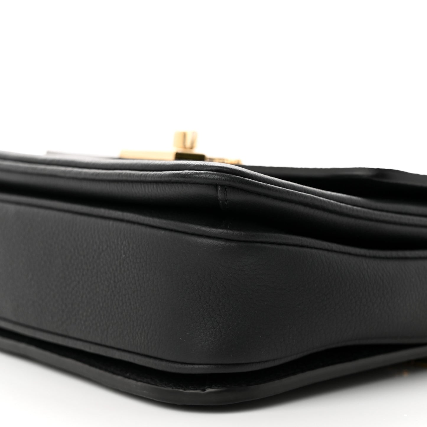 Grained Calfskin Lockme Oxford Black