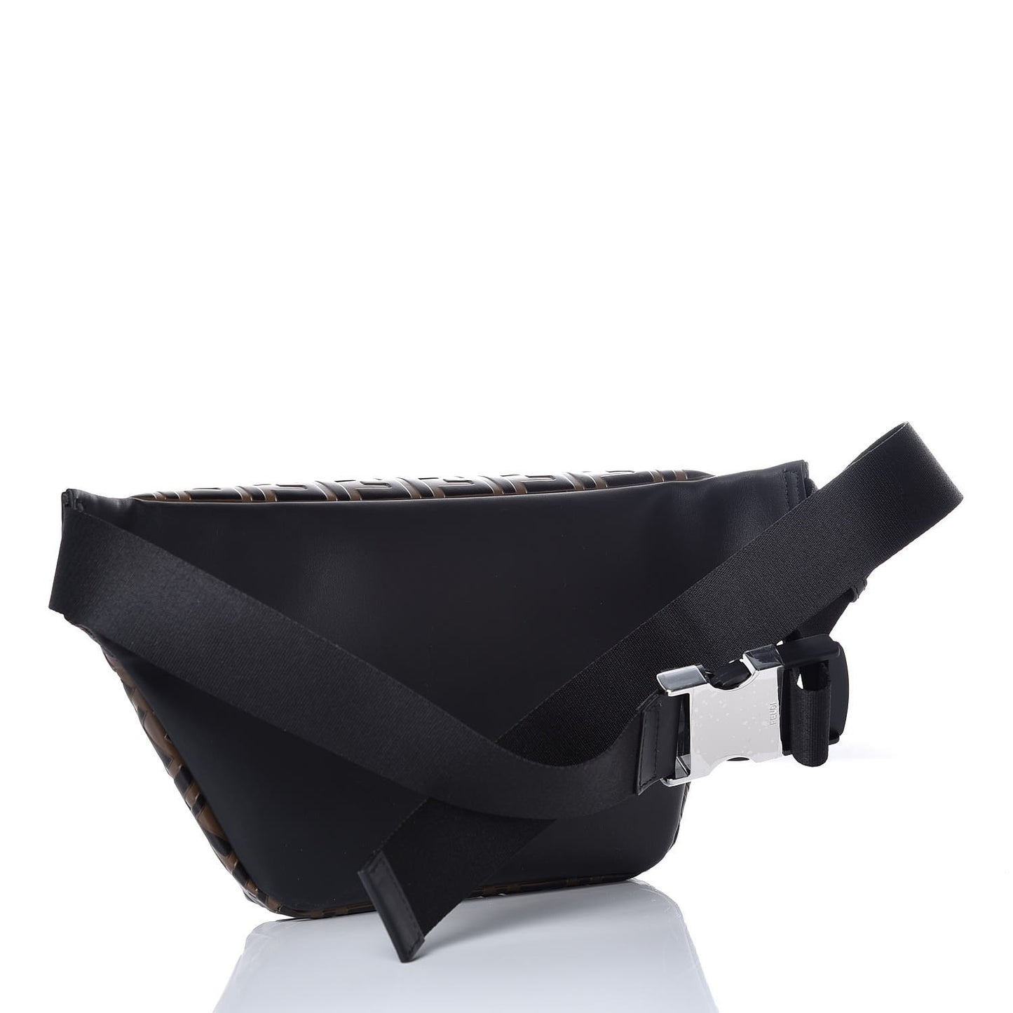 Vitello Century Bi-Color FF 1974 Embossed Belt Bag Maya Black