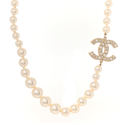 Chanel Pearl CC 100th Anniversary Necklace Light Gold 1 of 5