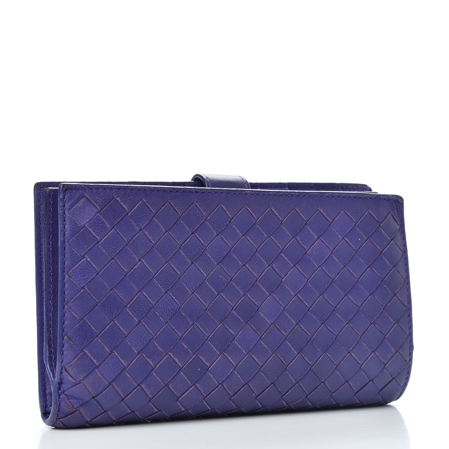 Bottega Veneta Nappa Intrecciato Continental Snap Wallet Anemone 3 of 9