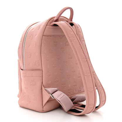 MCM Calfskin Ottomar Monogram Small Backpack Pink 3 of 12