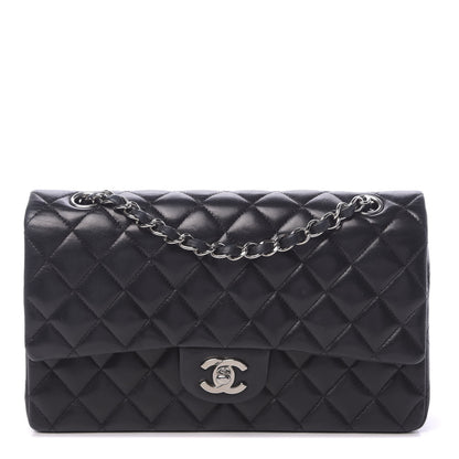 Chanel Lambskin Quilted Medium Double Flap Black 1 of 17