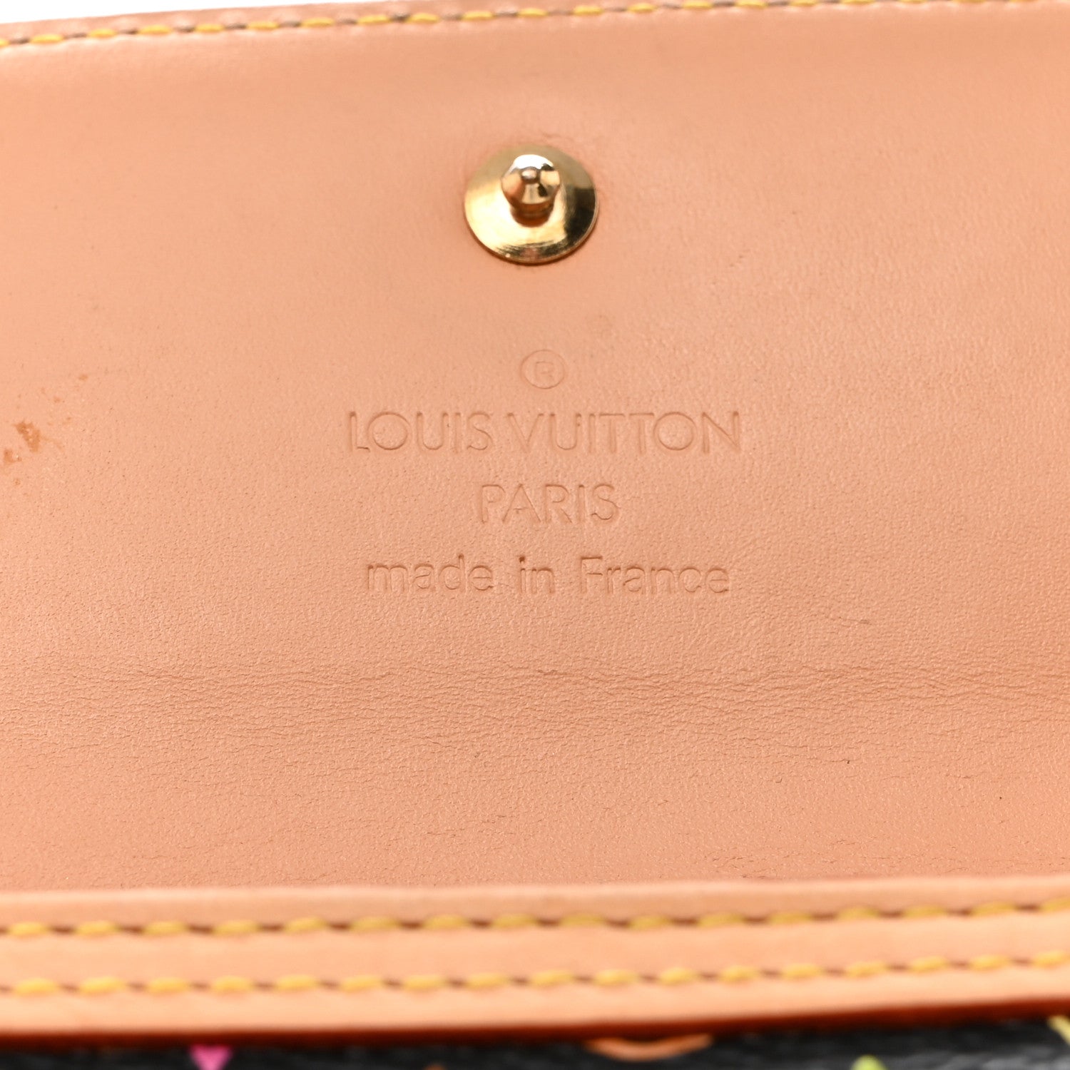 Louis Vuitton Monogram Multicolor Porte Tresor International Wallet Black 6 of 8