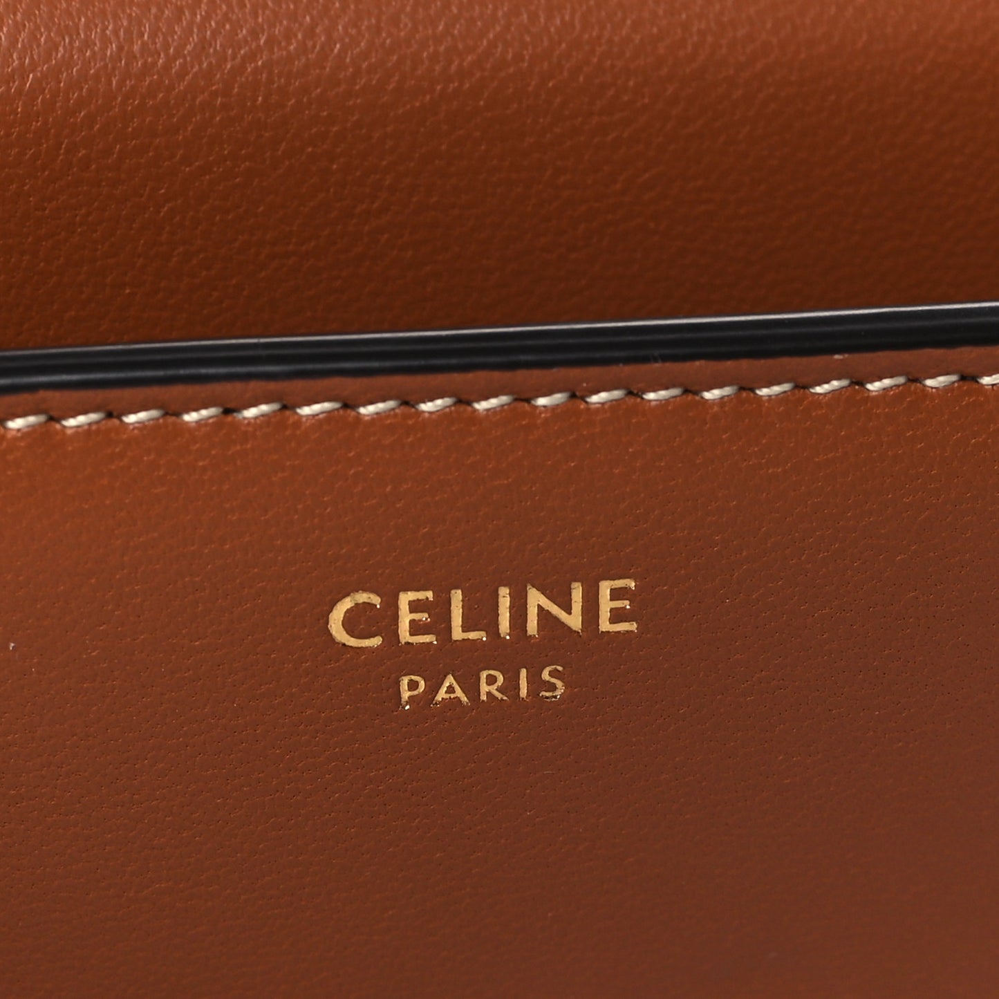 Shiny Smooth Lambskin Small Triomphe Wallet Tan