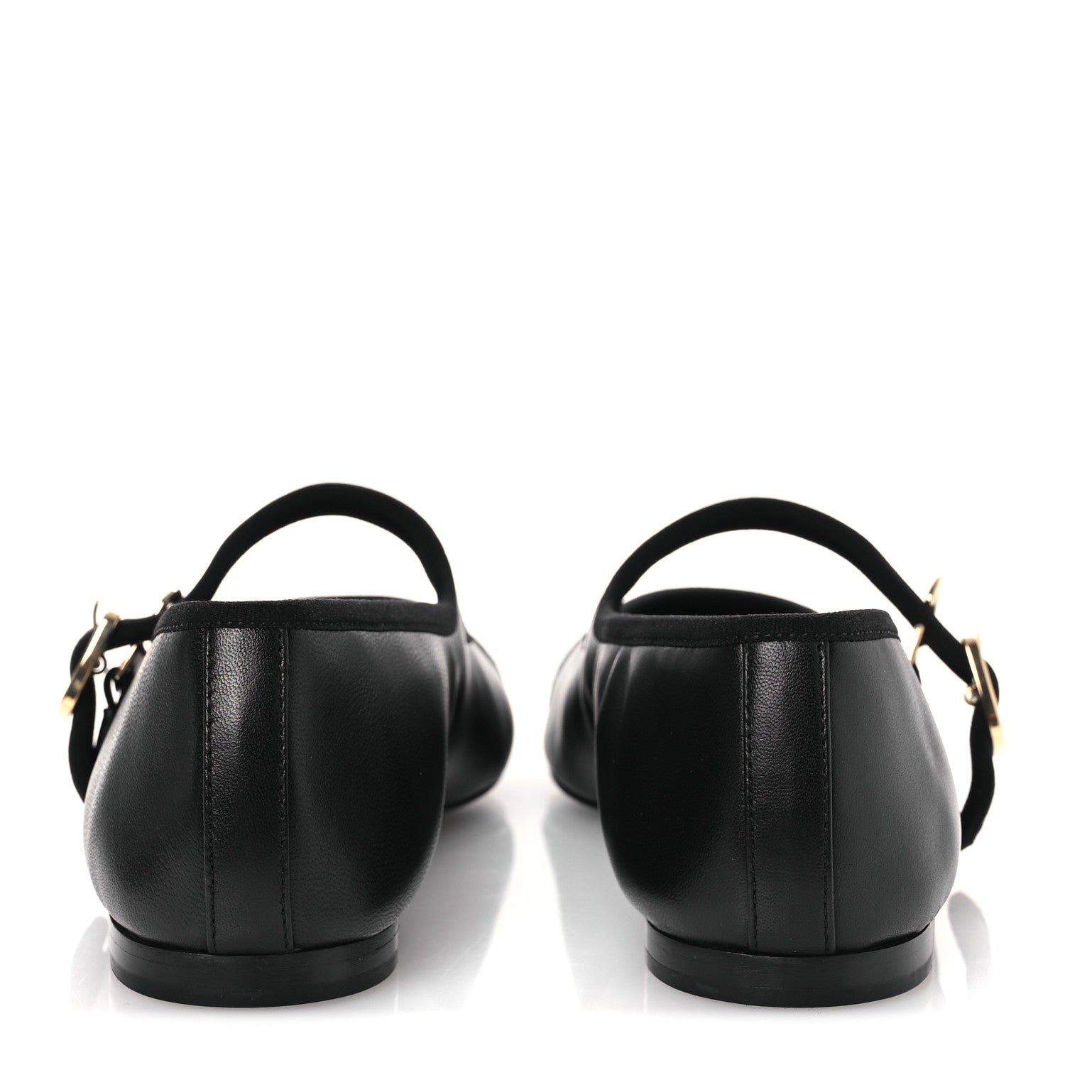 Chanel Lambskin Mary Jane Flats 37 Black 6 of 11