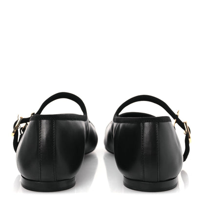 Chanel Lambskin Mary Jane Flats 37 Black 6 of 11
