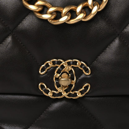 Chanel Lambskin Quilted Medium Chanel 19 Flap Dark Brown 8 of 10