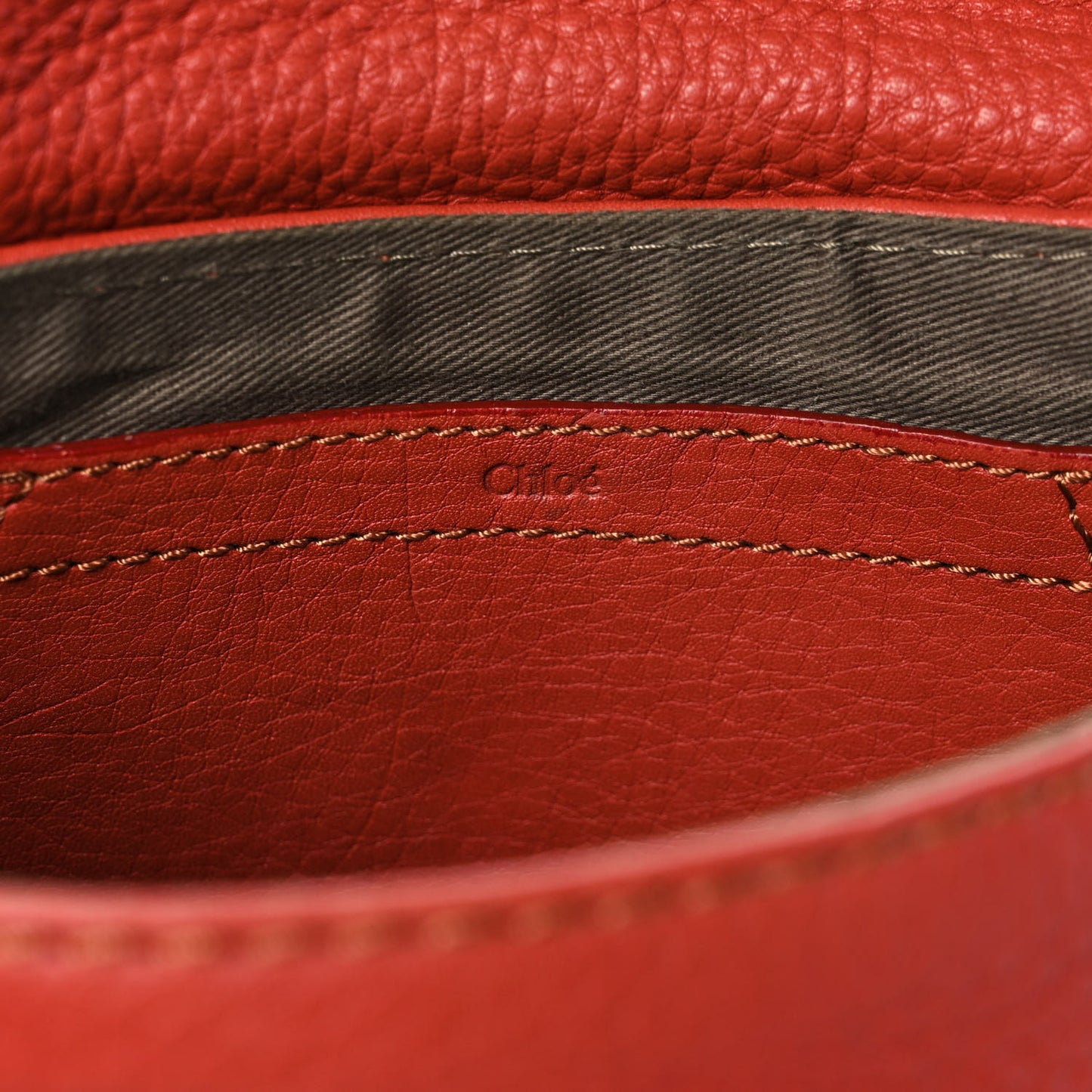 Calfskin Marcie Pochette Crossbody Bag Terracotta