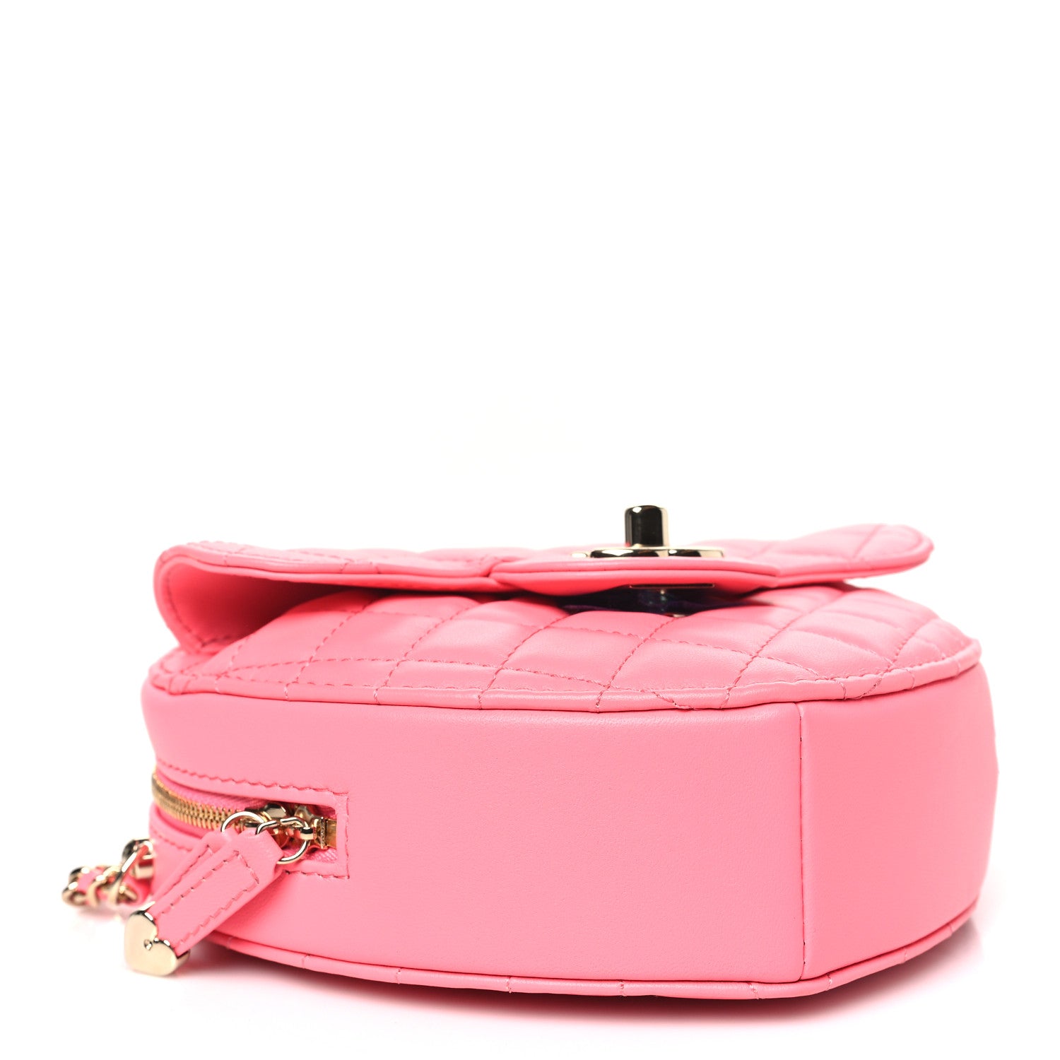 Chanel Lambskin Quilted CC In Love Heart Bag Pink 4 of 9