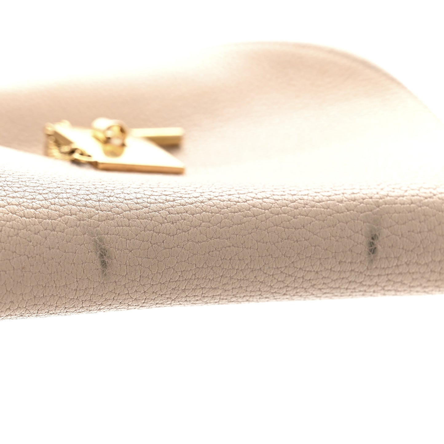 Grained Lambskin Drew Shoulder Bag Biscotti Beige