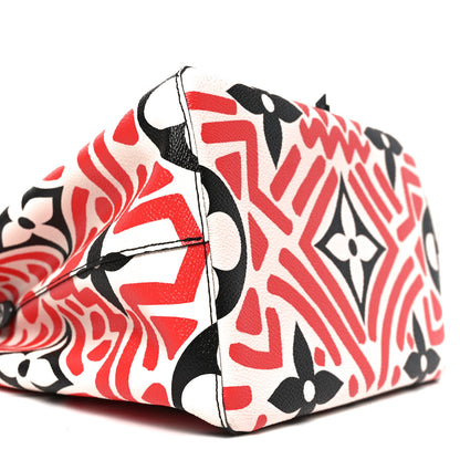 Louis Vuitton Monogram Giant Crafty NeoNoe MM Creme Rouge Black 8 of 9