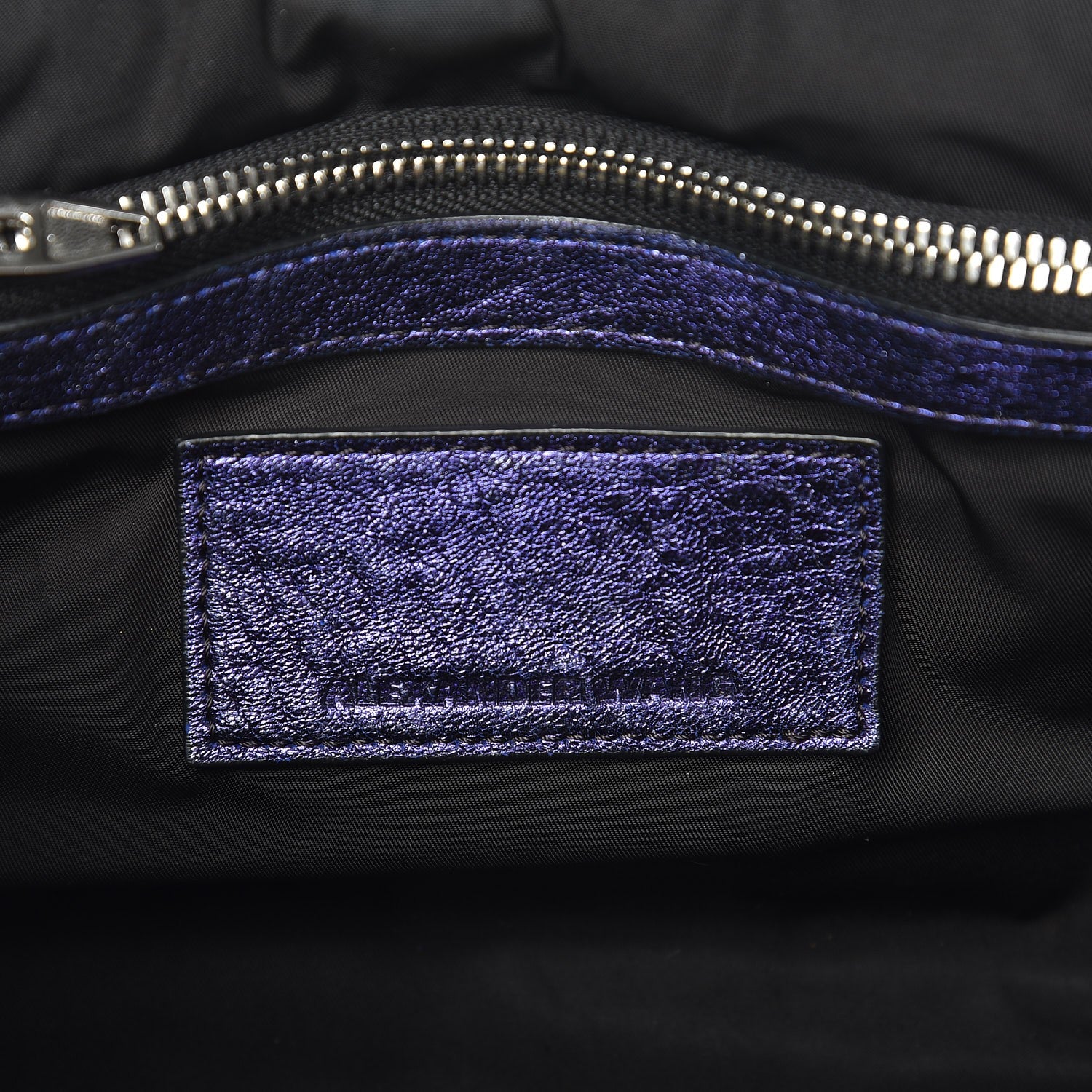 Alexander Wang Metallic Pebbled Lambskin Rocco Nile With Silver Hardware 7 of 14