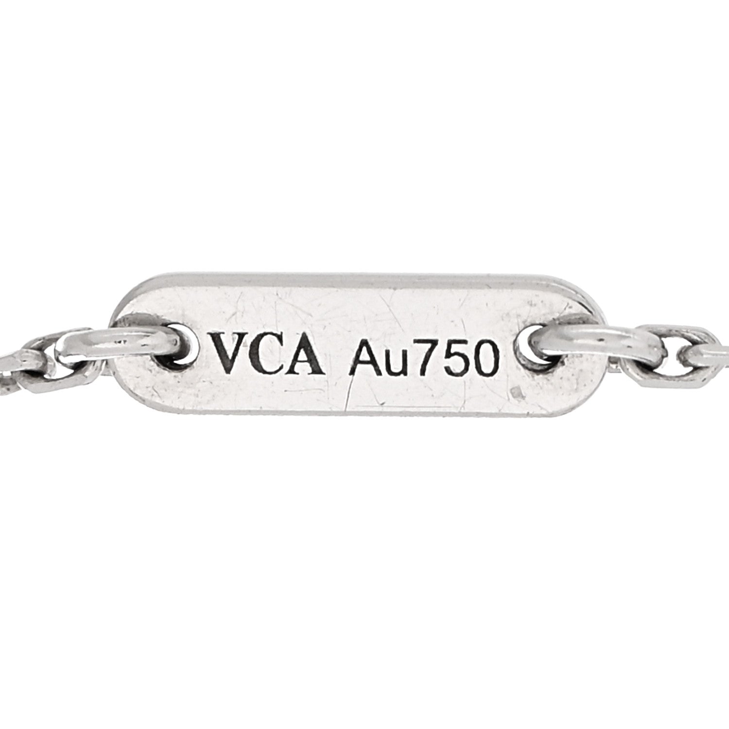 Van Cleef & Arpels 18K White Gold Diamond Sweet Alhambra Bracelet 3 of 3