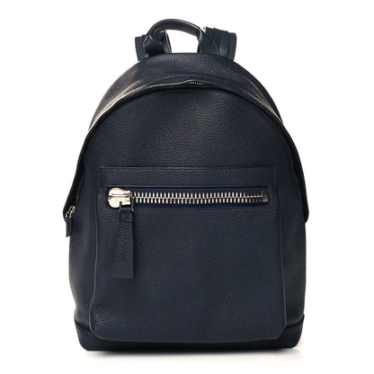 Tom Ford Grained Calfskin Buckley Backpack Navy 1 of 9