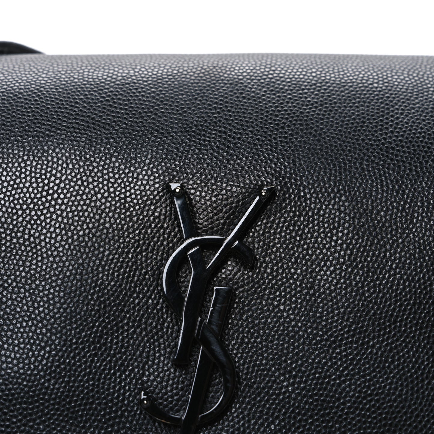 Grain De Poudre Medium West Hollywood Monogram Fold-Over Bag Black
