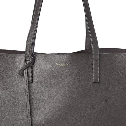Saint Laurent Calfskin Large Shopping Tote Dark Grey 13 of 17