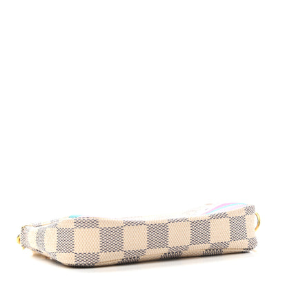 Louis Vuitton Damier Azur 2016 Christmas Animation Mini Pochette Accessories 4 of 9