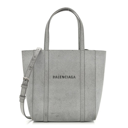 Balenciaga Glitter Calfskin XXS Everyday Tote Silver 1 of 15