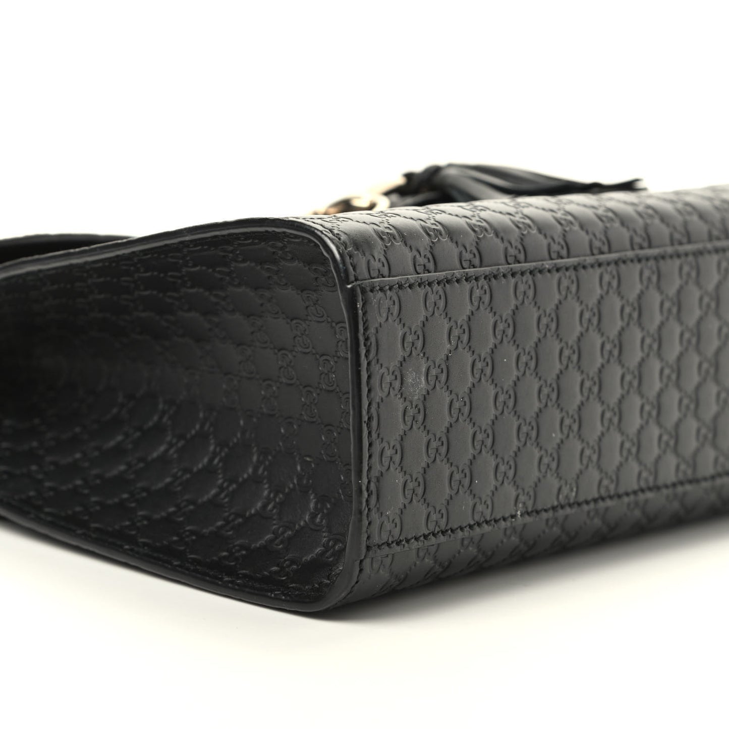 Microguccissima Medium Emily Chain Shoulder Bag Black